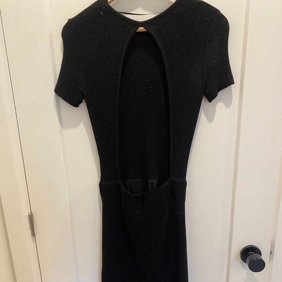 Open back black dress - S - Picture 2 of 3